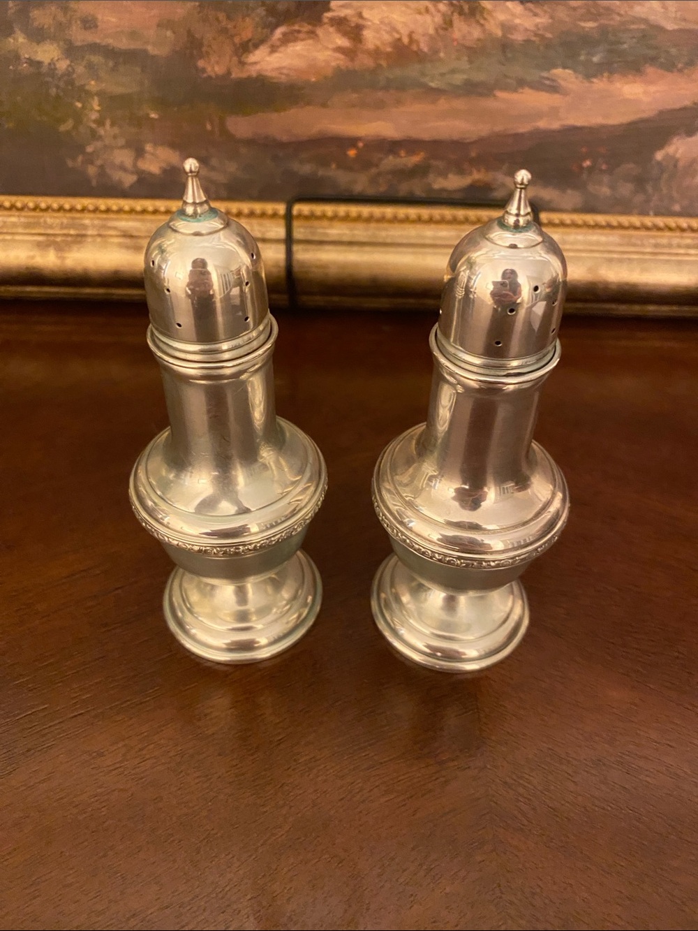 Classic Sterling Weighted Salt and Pepper Shakers